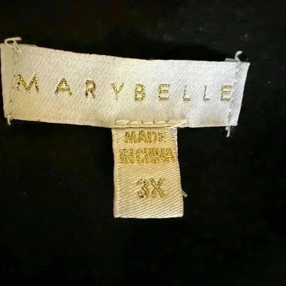 Maroon/Reddish-Purpley Flowing Blouse Womens Sz 3x by Marybelle - Picture 5 of 5